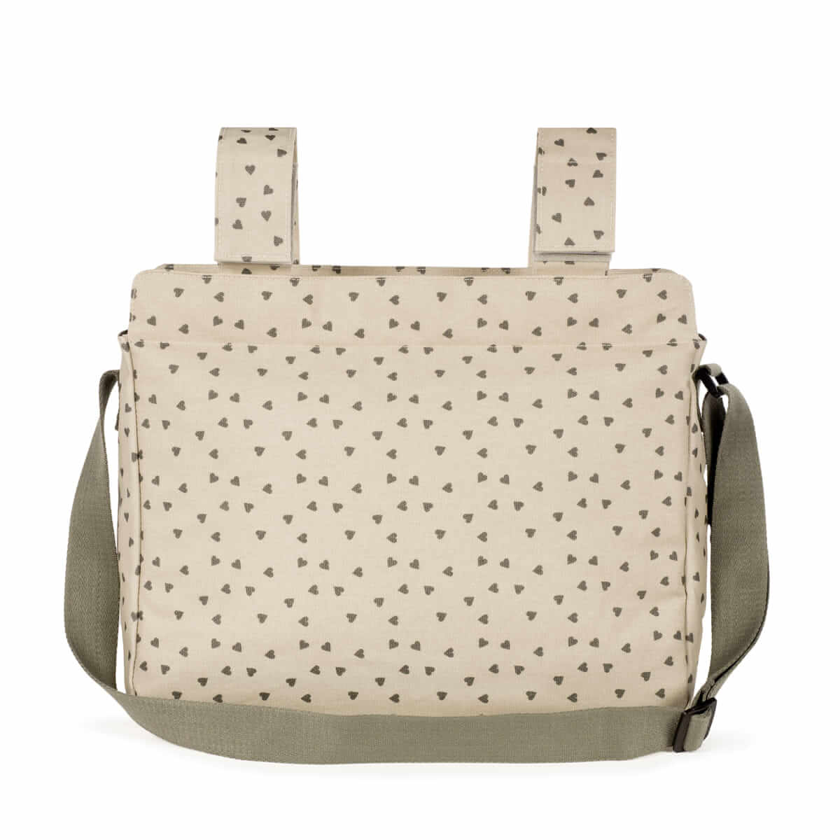 Changing Bag Hearts Poppy Moss - Image 3